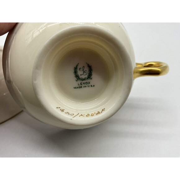 LENOX Stradivarius Blue Teacup and Saucer Retired Vintage Dinnerware Collectible - Picture 11 of 14